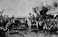 Reddition de l'Armée Anglaise à Saratoga le 17 octobre 1777