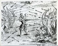 Déffaite des Yroquois au Lac Champlain