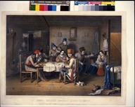 French Canadian habitants playing at cards