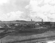 Le moulin Fraser (papeterie) à Edmundston au nord-ouest du Nouveau-Brunswick