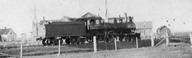 La locomotive de la compagnie Caraquet and Gulf Shore au nord-est du Nouveau-Brunswick