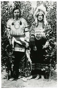 Blackfoot Indians. Costume Pieds-Noirs