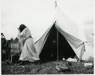 Stand off -Indian tent with stove