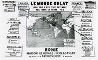 Poster on Oblate missionary work.
Le monde oblat, affiche