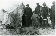 Bishop Breynat, Father Delalande, Father Troullier. Mgr Breynat, PP. Delalande et Troullier