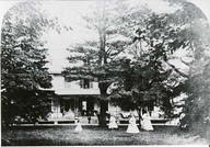 La villa Marchmont, à l'ouest du site des Plaines, en 1865