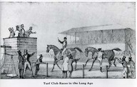 Turf club races in the long ago. Chevaux de course sur les Plaines au XIXe siècle