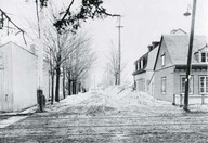 L'Avenue Wolfe , avant l'aménagement de l'entrée en 1912