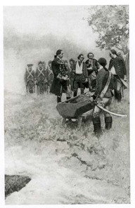 The Burial of Braddock. Le corps de Braddock est mis en terre