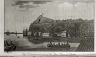 Cape Diamond and part of the lower town of Quebec.