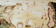 Vue de la Rade de l'Isle Percée en 1685