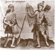 Carte géographique de la nouvelle Franse faictte par le sieur de Champlain Saint Tongois Capittaine ordinaire pour le roy en la marine. Faict l'an 1612. 