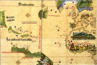 Carte dite de Cantino datée de 1502. 
Elle porte le nom du diplomate italien à la cour de Lisbonne qui l'a sans doute obtenue avec la complicité d'un cartographe anonyme. 