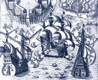 Les Grands Voyages
in Bry, Théodore de, [1992], Le théâtre du Nouveau Monde : Les Grands voyages de Théodore de Bry, éd. présentée par Marc Bouyer et Jean-Paul Duviols, Paris, Gallimard. p. 102