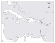 Trajet de Champlain en 1598-1601