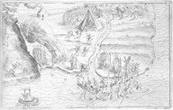Une escarmouche au Port Fortuné
In Champlain, Les Voyages. 1613