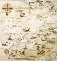 Carte du monde, Arques, 1550