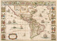 Americae nova tabula [Carte d'Amérique]
In Theatrum orbis terrarum de Willem Janszoon Blaeu et Joan Blaeu, Amsterdam, 1645, vol. 2