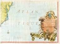 Amérique septentrionale avec les routes, distance en miles, villages et etablissements françois et anglois