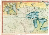 Amérique septentrionale avec les routes, distance en miles, villages et etablissements françois et anglois