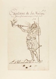 Capitaine de la nation des Illinois
In Codex canadiensis, vers 1700, fac-similé publié sous le titre de rareté des Indes, Paris, Librairie Maurice Chamonal, 1930