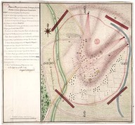 Plan des forts et des attaques du village des Chicachas