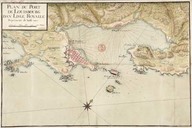 Plan du Port de Louisbourg dan Lisle Royalle représenté de basse mer
