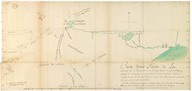 Carte d'une Partie du Lac supérieur avec la découverte de la Riviere depuis le Grand portage A jusqu'au Lac Ouinipigon, ou on a construit Le Fort Maurepas, le fort St Charles, etc. 