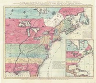 A New and Accurate Map of the English Empire in North America, par Society of Anti-Gallicans, Londres, Wim Herbert & Robt. Sayer, 1755