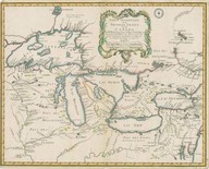 Partie occidentale de la Nouvelle France ou du Canada, par Nicolas Bellin, les Héritiers d'Homan, 1755