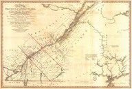 A New Map of the Province of Lower Canada Describing all the Seigneuries, Townships, Grants of Land, &c., par Samuel Holland, Londres, William Faden, 1813