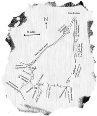 Carte du trajet effectué par Antoine