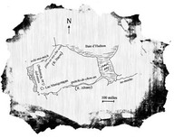 Carte du trajet effectué par Antoine