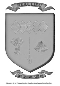 Blason de l'Association des Beaulieu d'Amérique