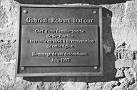 Plaque commémorative Dufour