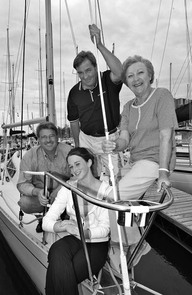Quatre membres du clan de Jacques Ouellet: François et Stéphane, Véronique et Carmelle