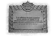 Plaque de bronze