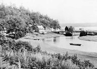 Entrée de la rivière du Cap-Rouge vers 1870.