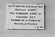 Plaque commémorative