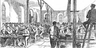 La cafétéria de la prison de Kingston
in canadian illustrated News, 25 septembre 1875.