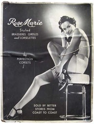 Affiche publicitaire : Rose Marie styled by Perfection Corset. 