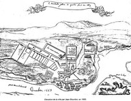 Le véritable plan de Québec fait en 1663
