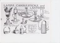 Lampes, bougeoirs et lanternes/ Lamps, Candlesticks, Lanterns.