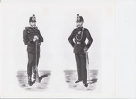 Costumes portés par les membres de la Brigade des Fusiliers britanniques