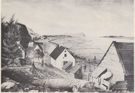 Vue de Château-Richer, du Cap Tourmente et de la pointe orientale de l'Île d'Orléans, près de Québec