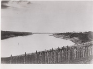 Vue de la Rivière Rouge à partir de l'église St.Andrews, située à 4 milles du Fort Stone, Winnipeg (Manitoba)