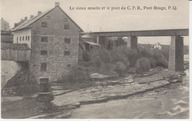 Le vieux moulin et le pont du Canadian Pacific Railway (CPR), Pont Rouge