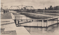 Vue des grandes écluses, Canal Soulage - Coteau Landing
