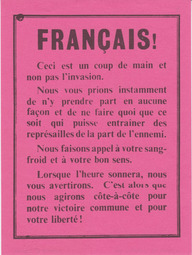 Avis aux Français, Dieppe, 1942