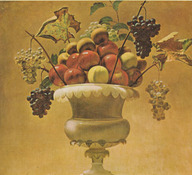 Nature morte aux pommes et raisons